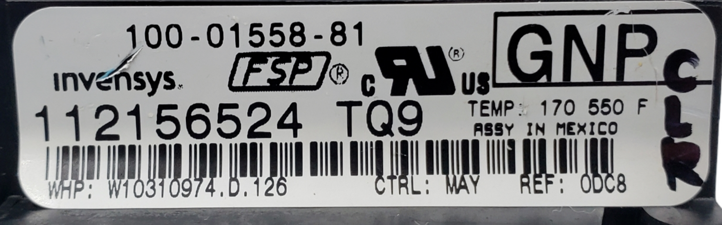 Genuine Whirlpool Range Control Board W10310974 Same Day Ship & 60 Days Warranty