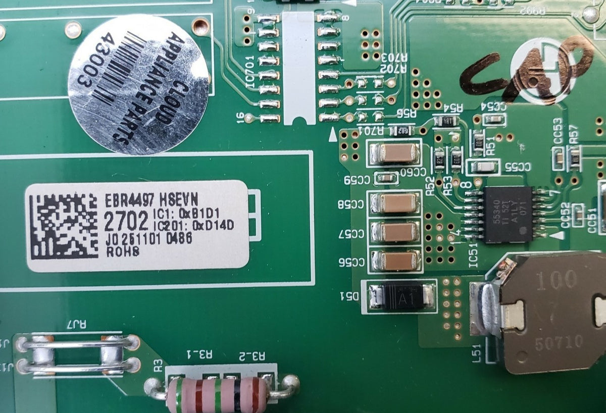 LG Genuine Fridge Control Board EBR44972702 Same Day Shipping & 60 Days Warranty