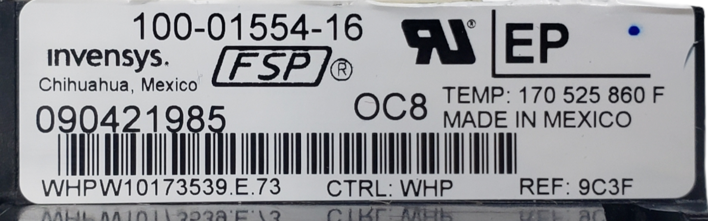 Genuine Whirlpool Range Control Board W10173539 Same Day Ship & 60 Days Warranty
