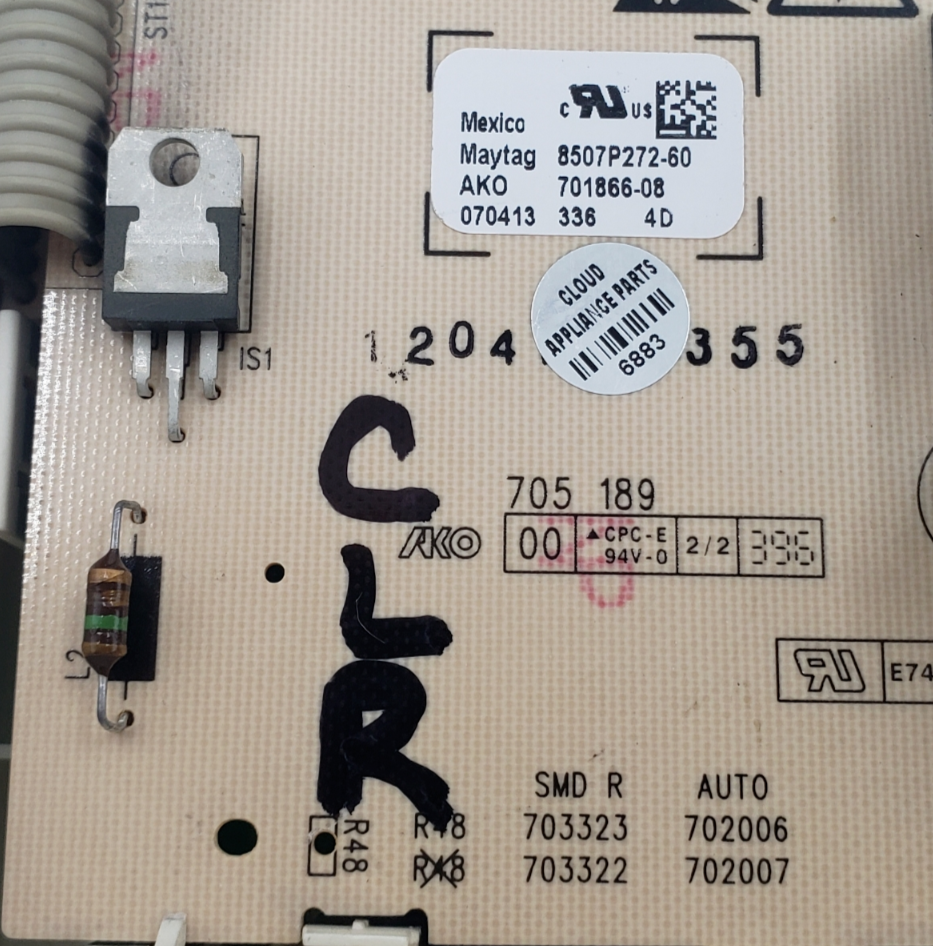 Genuine Maytag  Range Control Board 8507P272-60 Same Day Ship & 60 Days Warranty