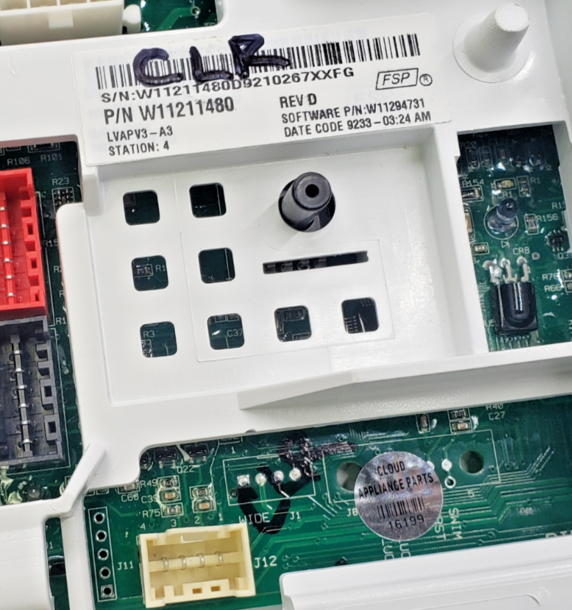 Genuine Whirlpool WasherControl Board W11211480 Same Day Ship & 60 Days Warranty