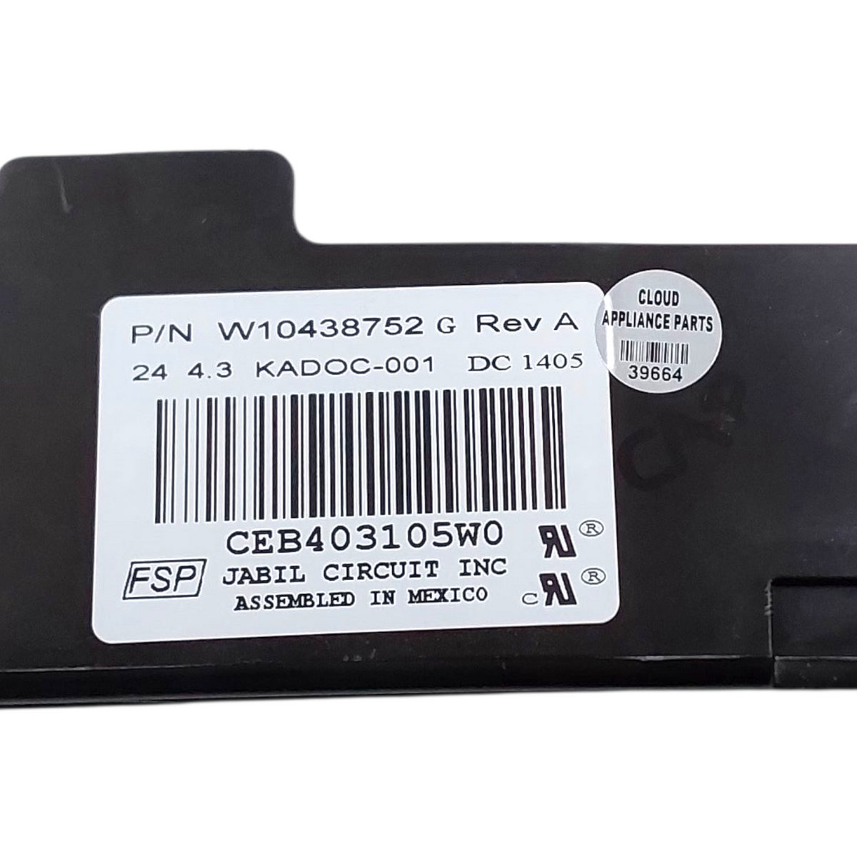 Genuine Whirlpool Range Control Board W10438752 Same Day Ship & 60 Days Warranty