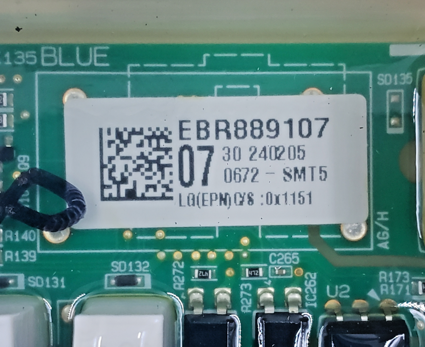 Genuine LG Washer Control Board EBR88910707 Same Day Shipping & 60 Days Warranty