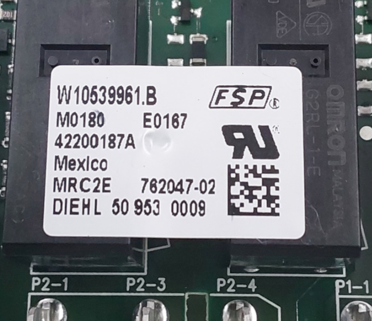 Genuine Whirlpool Range Control Board W10539961 Same Day Ship & 60 Days Warranty