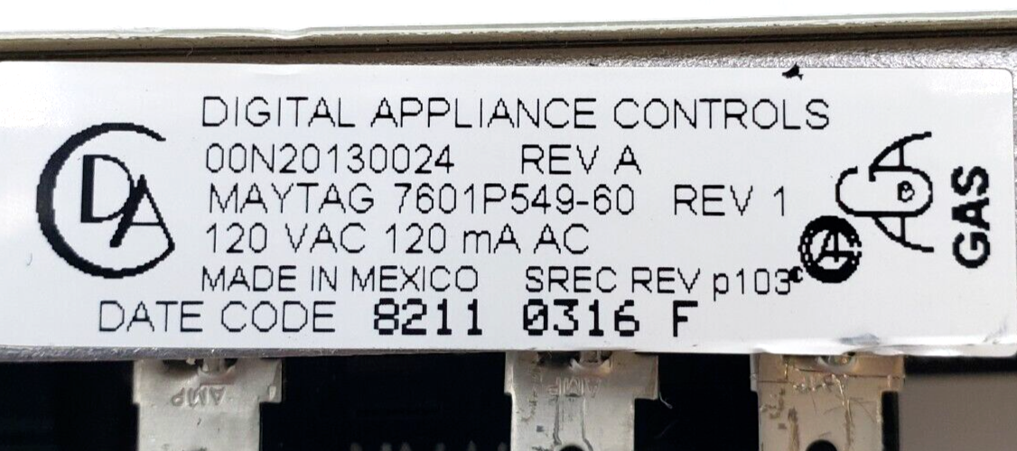 Genuine Whirlpool Oven Control 7601P549-60 *Same Day Shipping & 60 Days Warranty