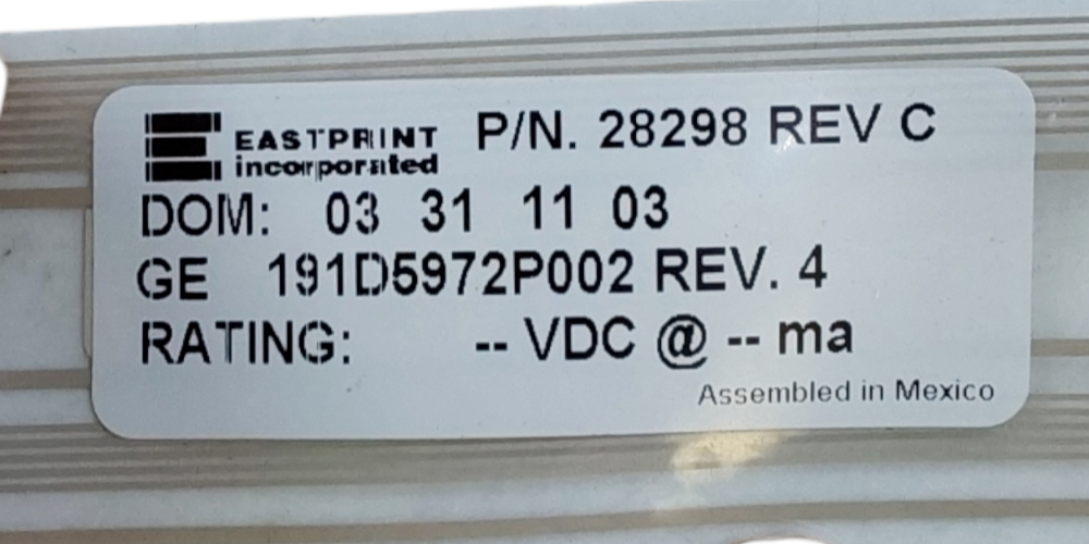 Genuine GE Oven Glass Touch Panel 191D5972P002 *Same Day Ship & 60 Days Warranty