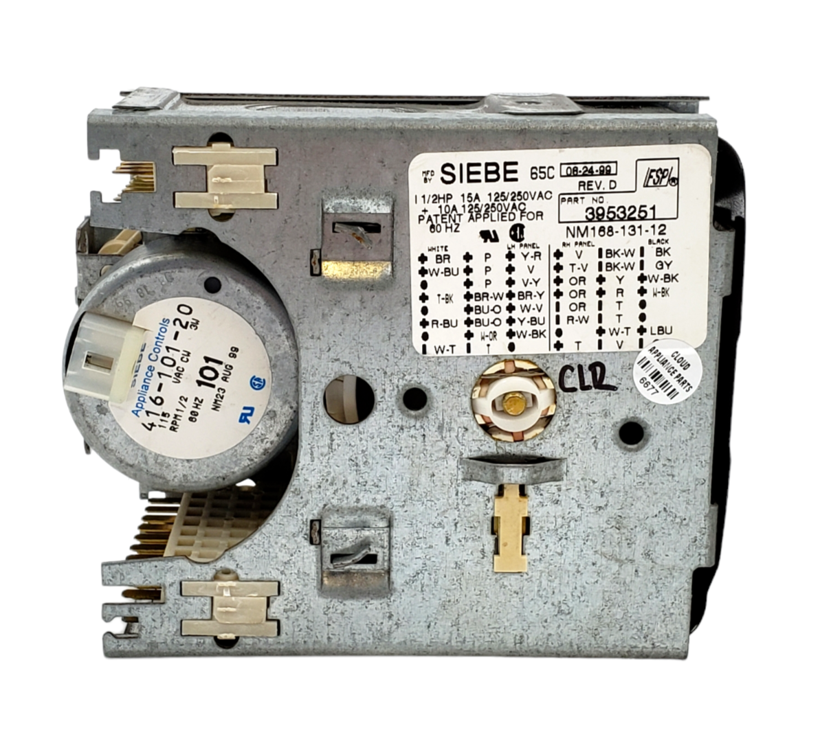 Genuine Whirlpool Washer Timer  3953251 **Same Day Shipping & 60 Days Warranty**