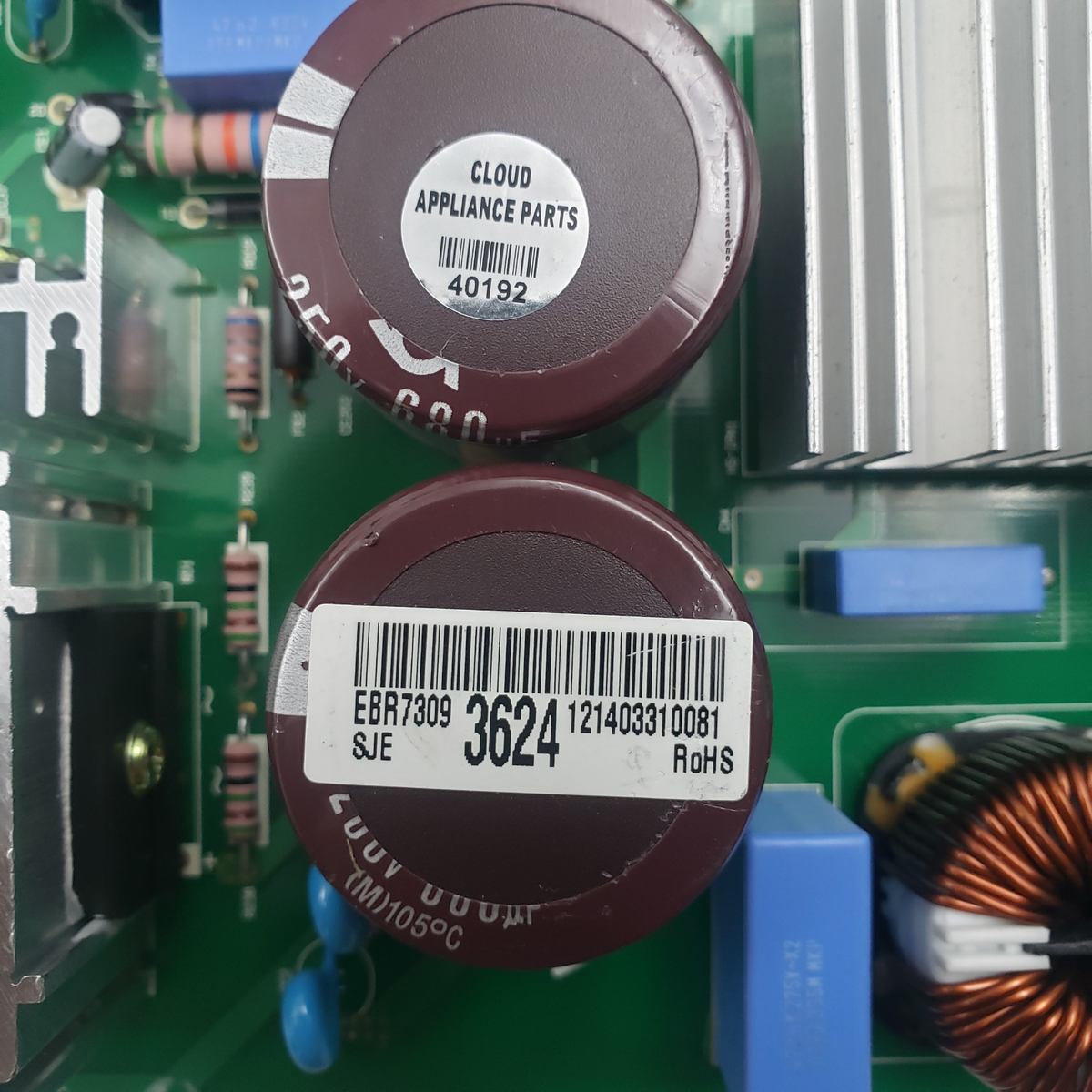 LG Genuine Fridge Control Board EBR73093624 Same Day Shipping & 60 Days Warranty