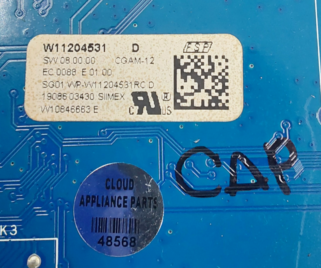 Genuine Whirlpool Range Control Board W11204531 Same Day Ship & 60 Days Warranty