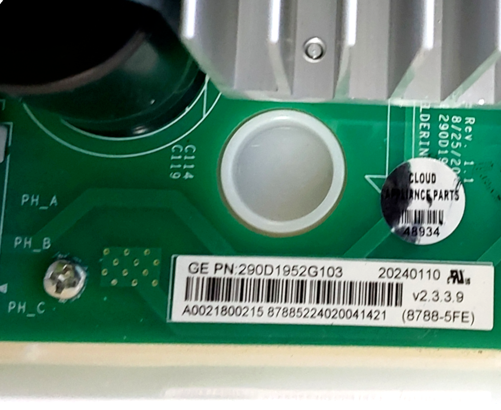 New GE Washer Inverter Board 290D1952G103 *Same Day Shipping & 60 Days Warranty*