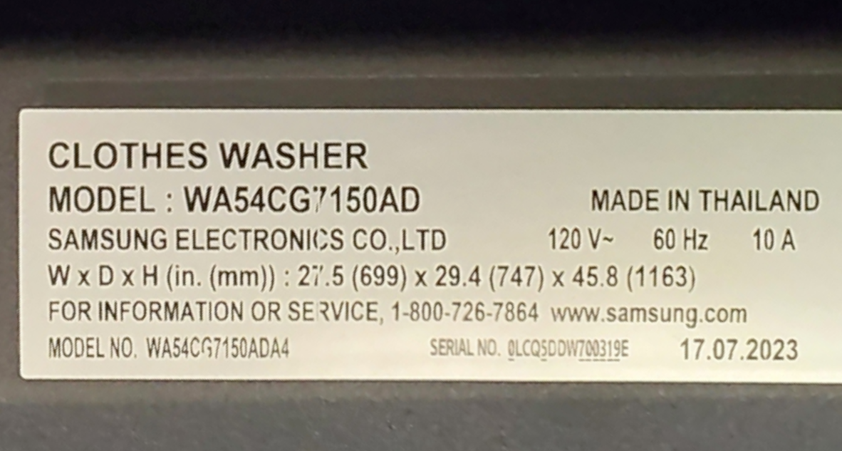 Genuine Samsung Washer Lid Door DC97-23693A Same Day Shipping & 60 Days Warranty