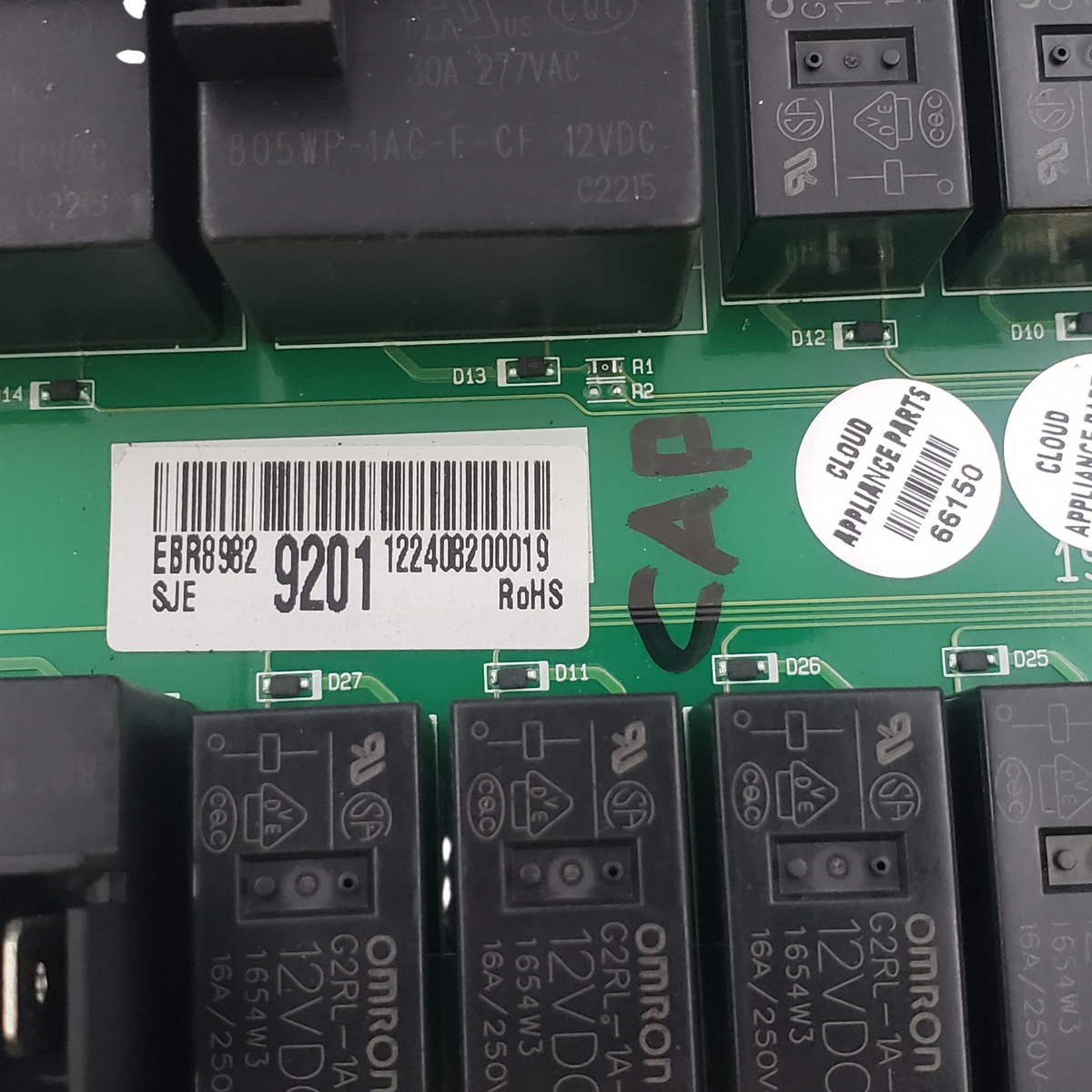 LG New Range Control Board EBR89829201  **Same Day Shipping & 60 Days Warranty**
