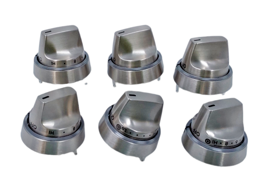 New GE Range Knobs 6 piece Kit 223C7619P015 Same Day Shipping & 60 Days Warranty