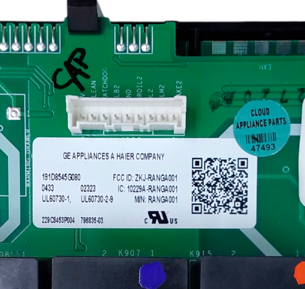 New GE Range Control Board 191D8545G080  *Same Day Shipping & 60 Days Warranty*