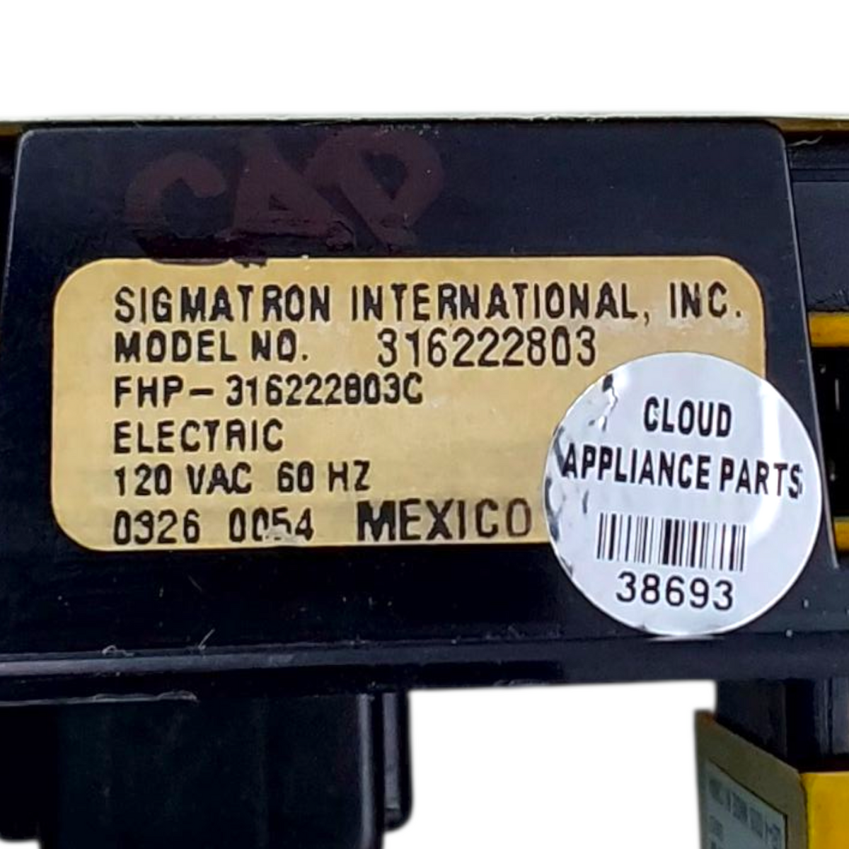 Genuine Frigidaire Range Control 316222803 Same Day Shipping & 60 Days Warranty*