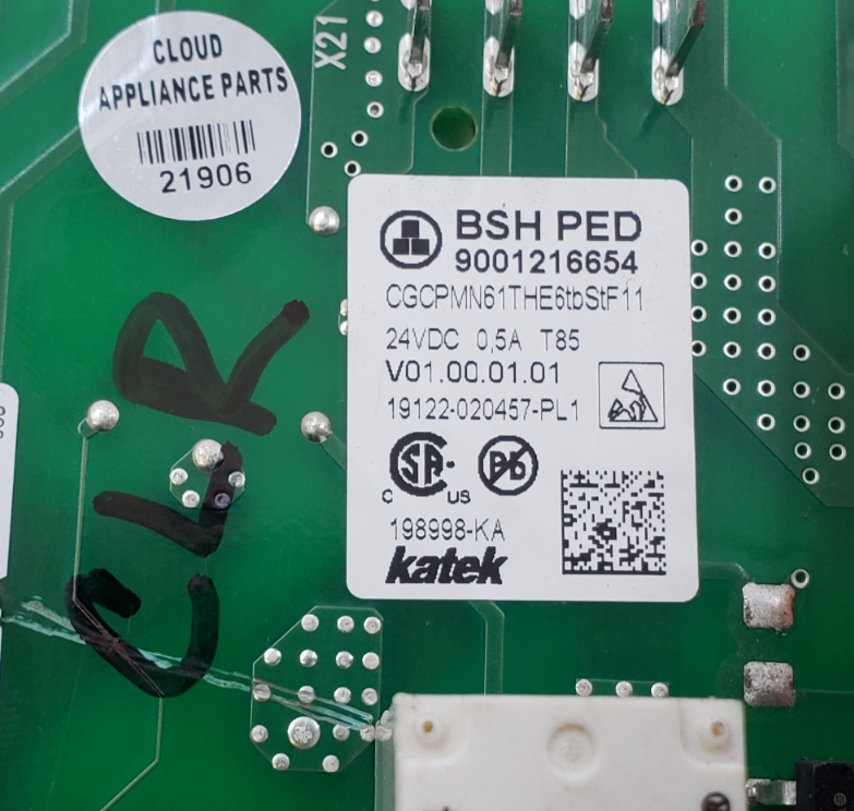 Genuine Thermador Oven Control Board 9001216654 Same Day Ship & 60 Days Warranty