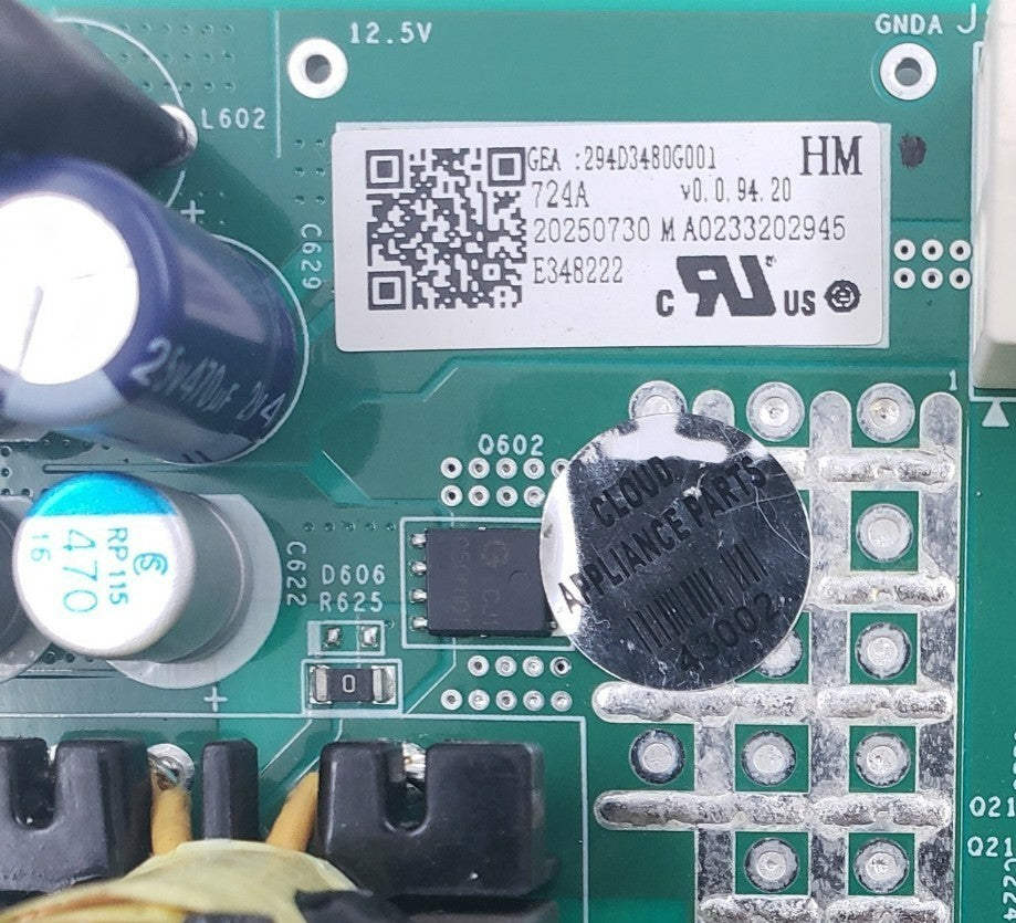 GE Genuine Fridge Control Board 294D3480G001 *Same Day Ship & 60 Days Warranty**