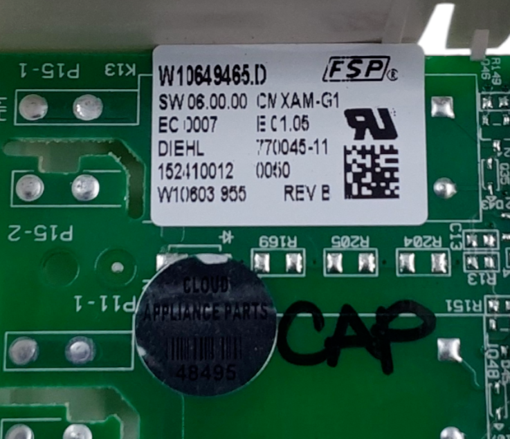 Genuine Whirlpool Range Control Board W10649465 Same Day Ship & 60 Days Warranty