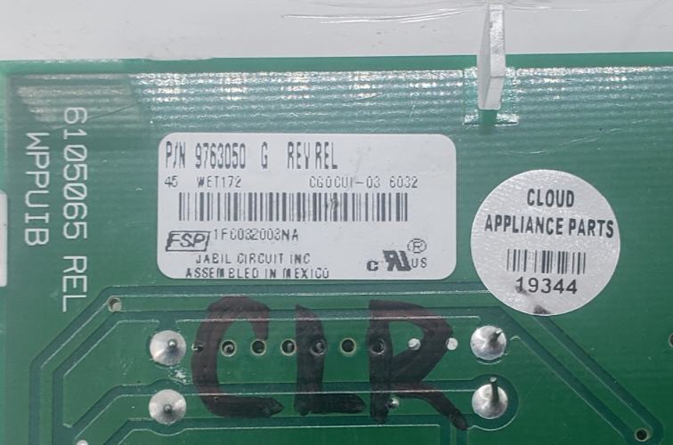 Genuine Whirlpool Oven Control Board 9763050 **Same Day Ship & 60 Days Warranty*