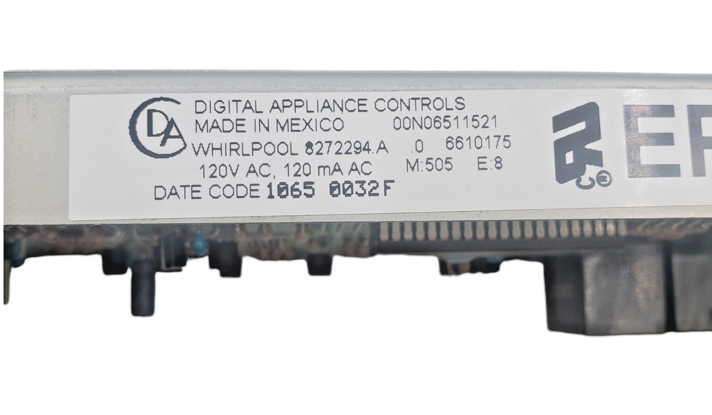 Genuine Whirlpool Range Control Board 8272294 *Same Day Ship & 60 Days Warranty*