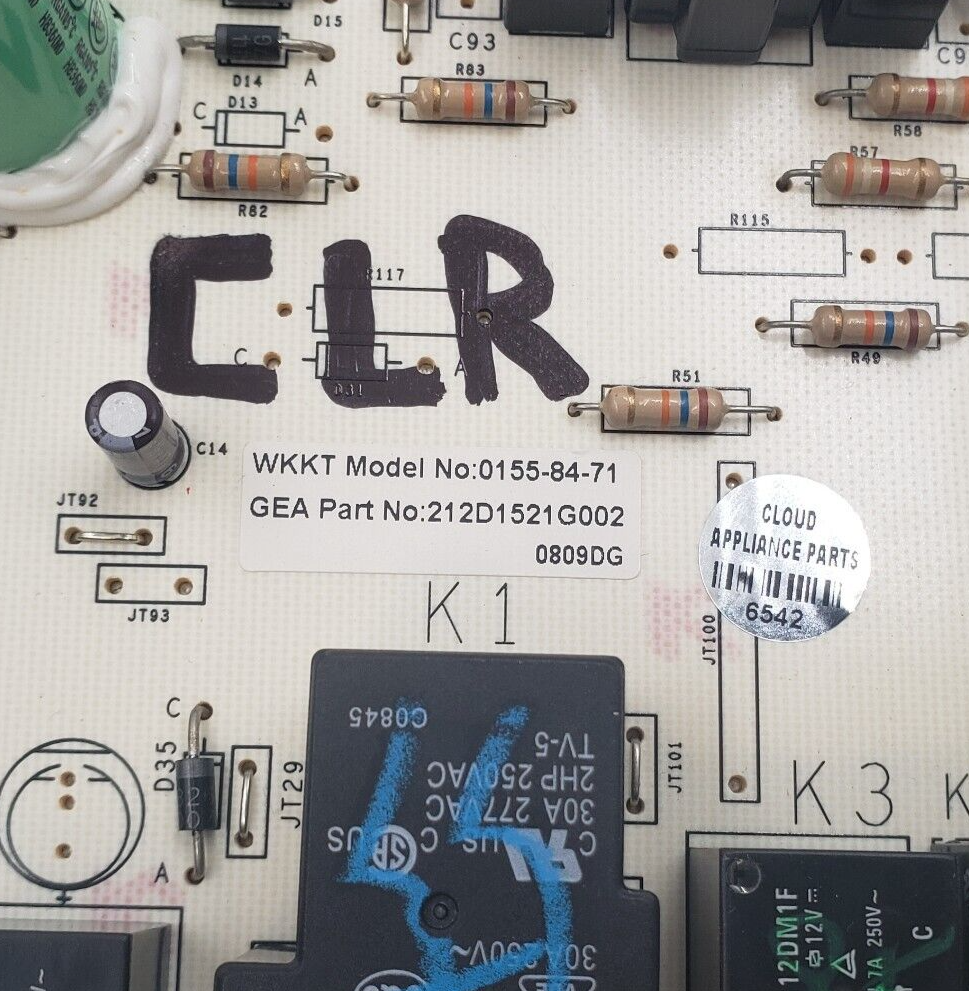 Genuine GE Dryer Control Board 212D1521G002 Same Day Shipping & 60 Days Warranty