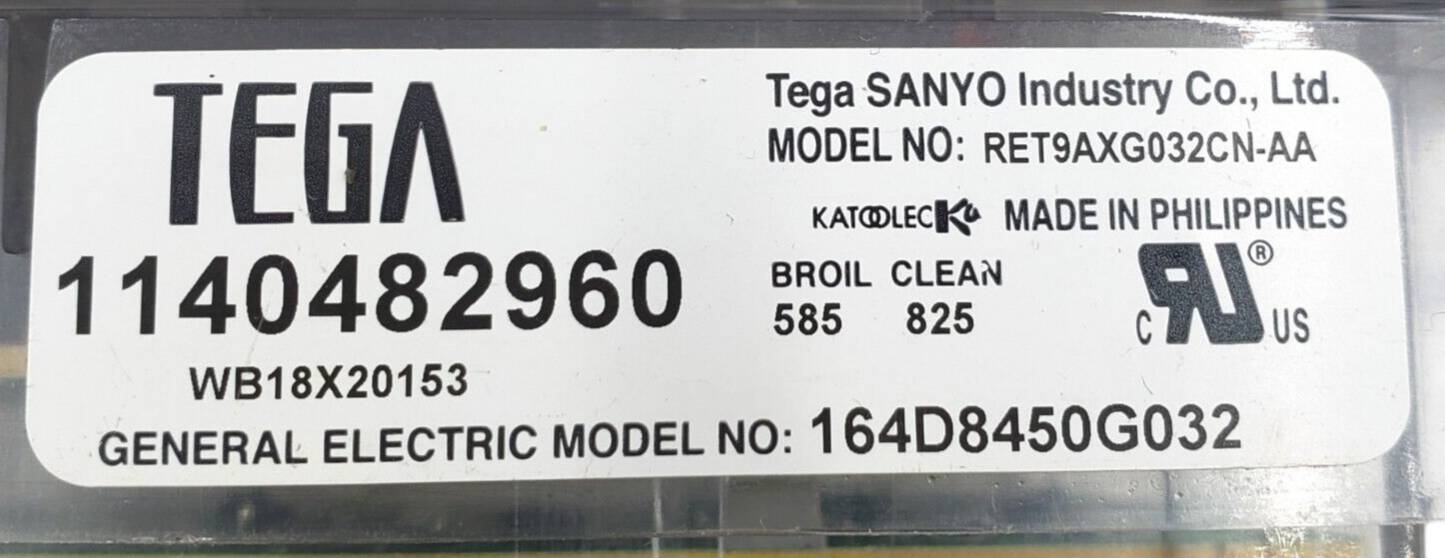 Genuine GE Range Control Board 164D8450G032 Same Day Shipping & 60 Days Warranty