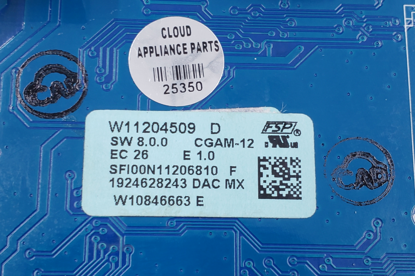 Genuine Whirlpool Range Control Board W11204509 Same Day Ship & 60 Days Warranty