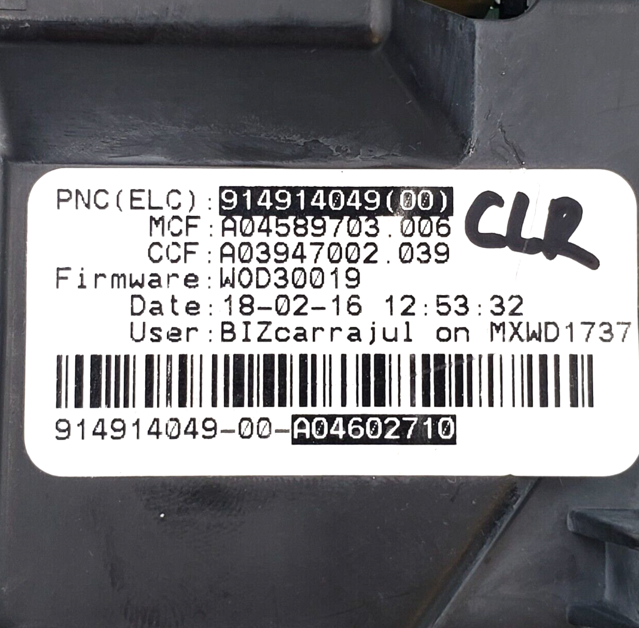 Genuine Frigidaire Washer Control 914914049 Same Day Shipping & 60 Days Warranty