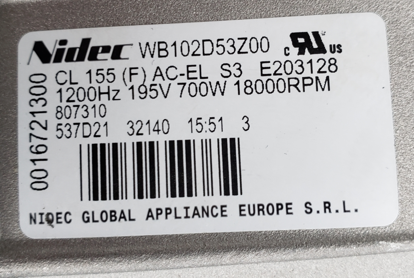 New SpeedQueen Washer Motor WB102D53Z00 **Same Day Shipping & 60 Days Warranty**