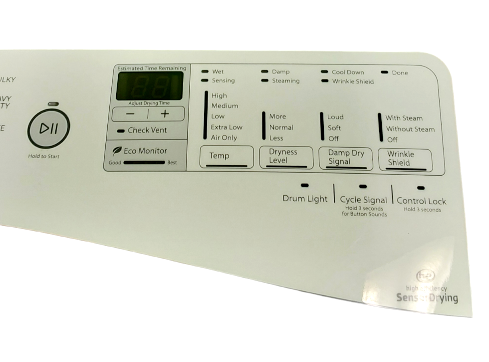 Genuine Whirlpool Dryer Control Panel W10446401 Same Day Ship & 60 Days Warranty