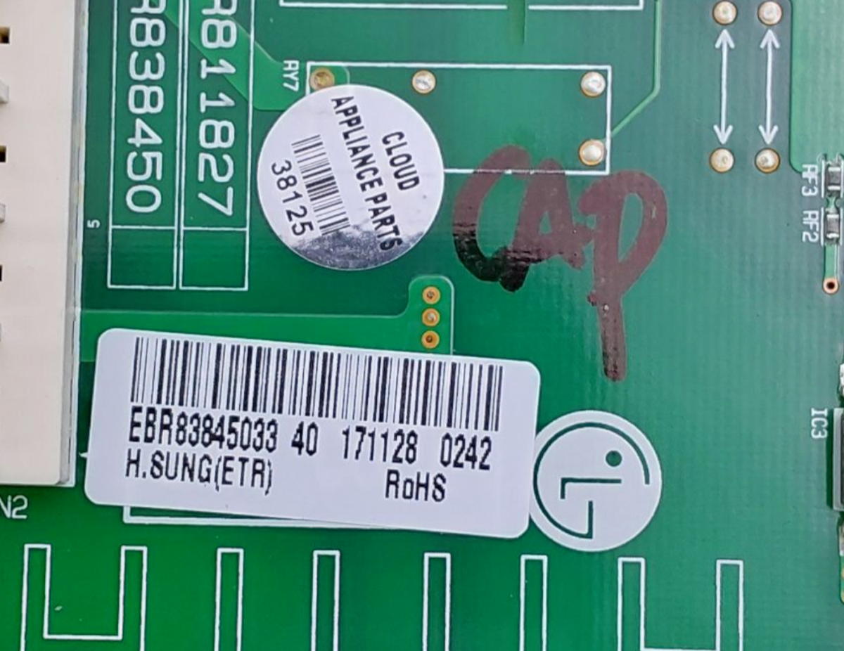 Genuine LG Fridge Control Board EBR83845033 Same Day Shipping & 60 Days Warranty