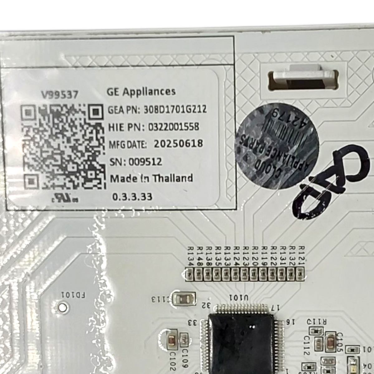 GE New Dryer Control Board 308D1701G212 **Same Day Shipping & 60 Days Warranty**