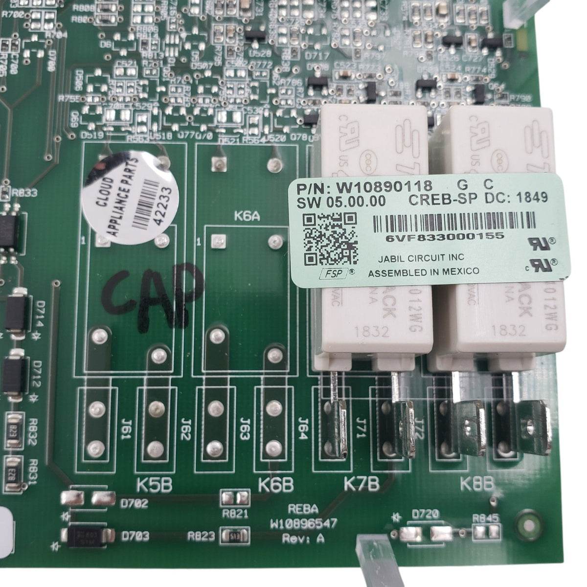 Whirlpool Genuine Oven Control Board W10890118 *Same Day Ship & 60 Days Warranty