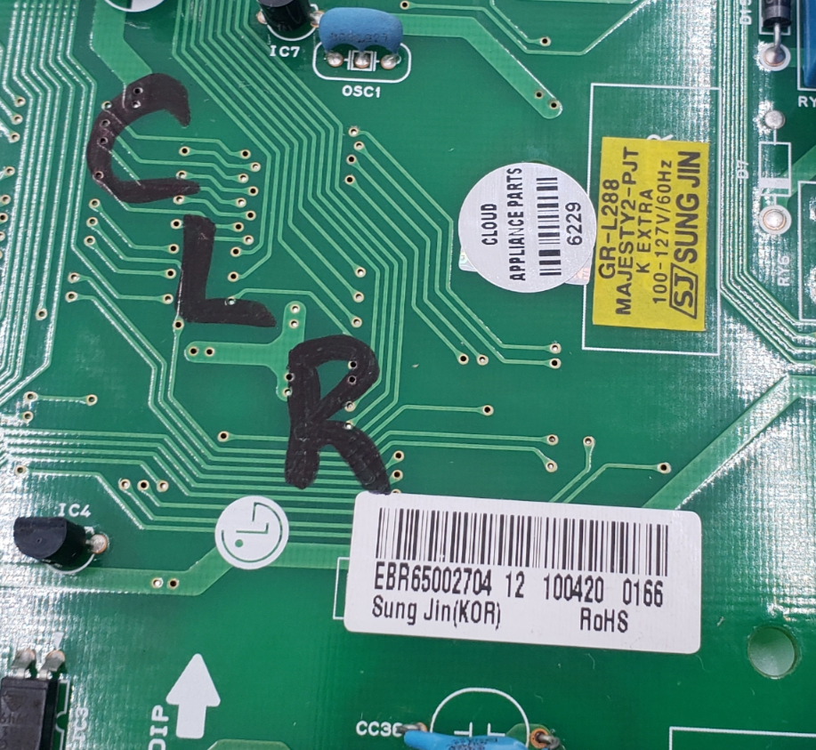Genuine LG Refrigerator Control EBR65002704 Same Day Shipping & 60 Days Warranty