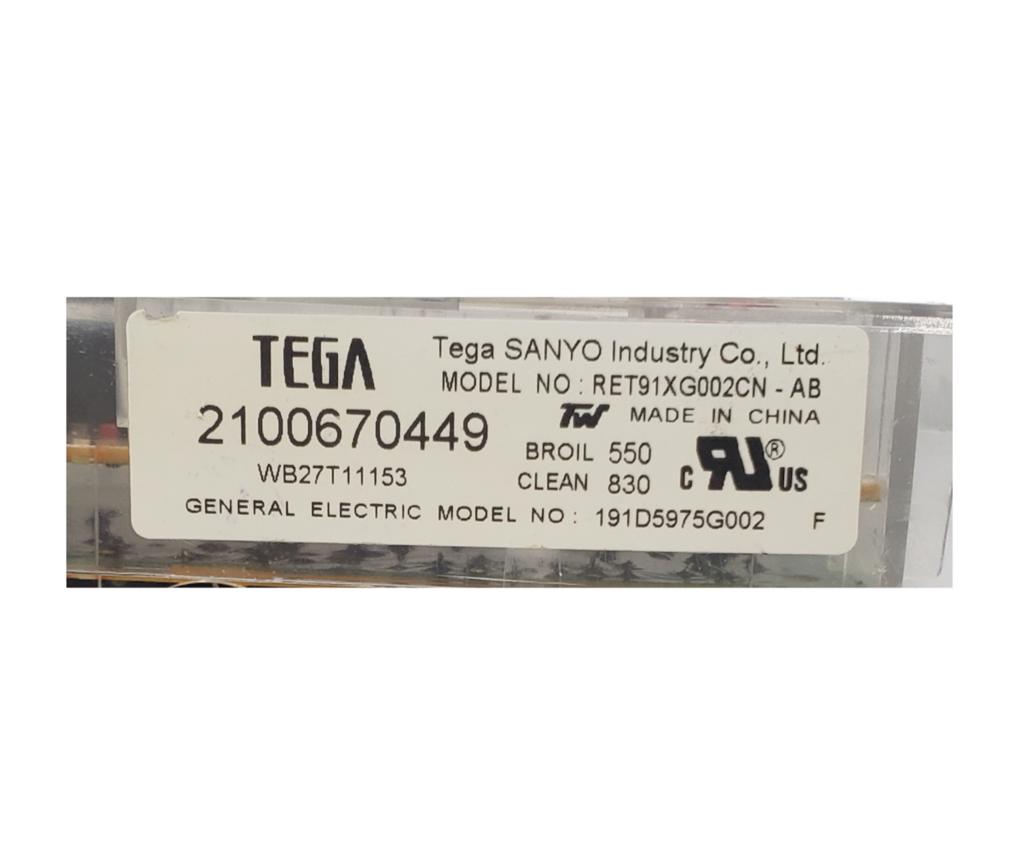 Genuine GE Range Control Board 191D5975G002 Same Day Shipping & 60 Days Warranty
