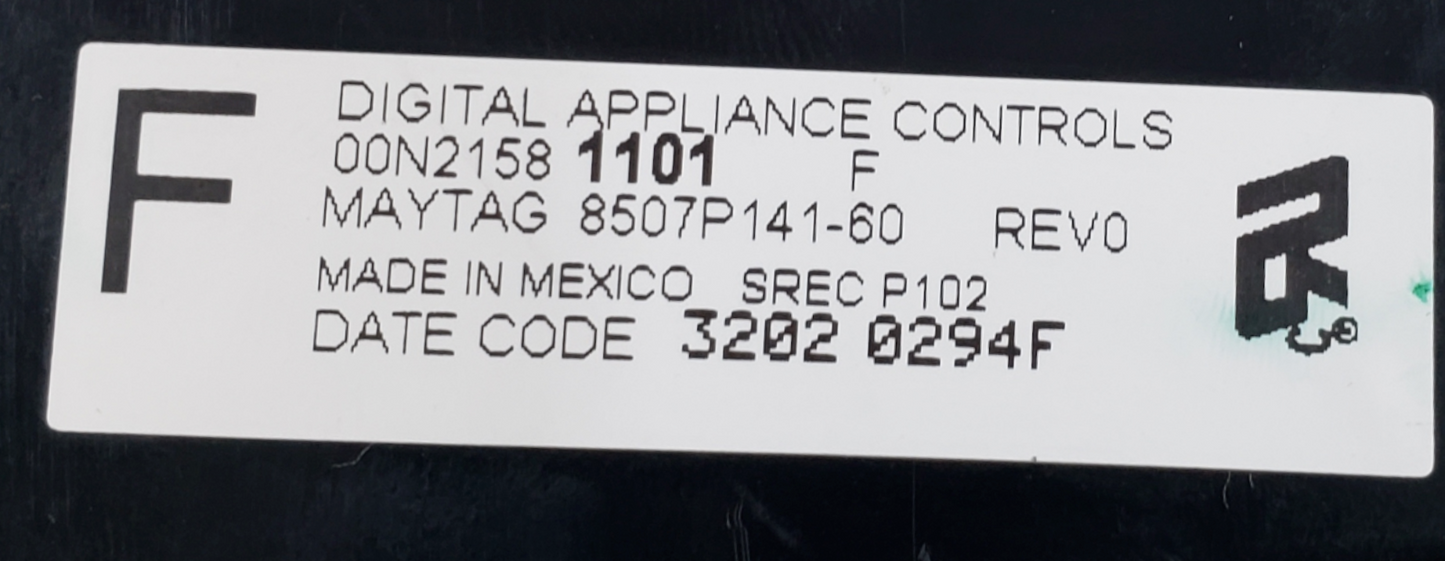 OEM Whirlpool Range Control Board 8507P141-60 *Same Day Ship & 60 Days Warranty*