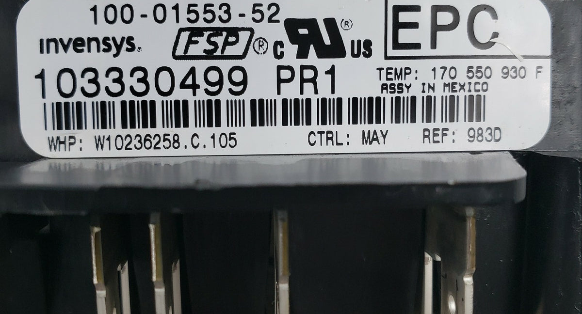 Whirlpool Genuine Range Control Board W10236258 Same Day Ship & 60 Days Warranty