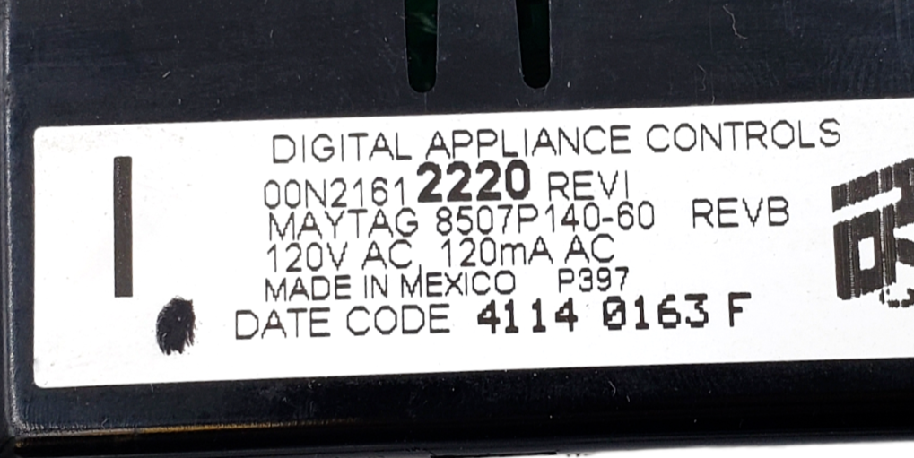 Genuine Whirlpool Range Control 8507P140-60 Same Day Shipping & 60 Days Warranty