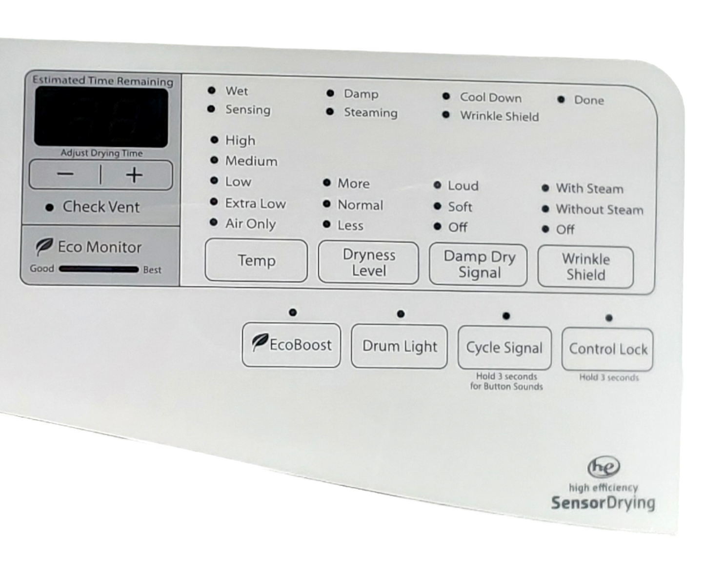 Genuine Whirlpool Dryer Control Panel W10800226 Same Day Ship & 60 Days Warranty