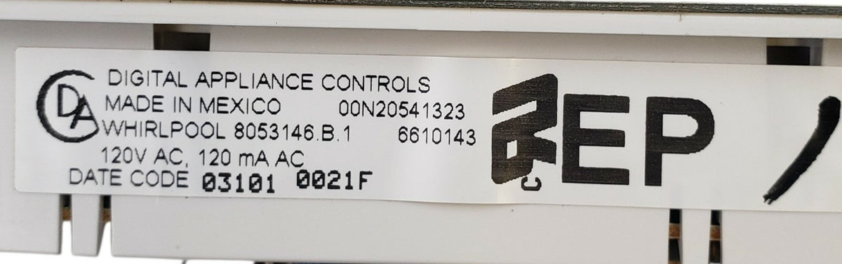 Whirlpool Genuine Range Control Board 8053146 *Same Day Ship & 60 Days Warranty*