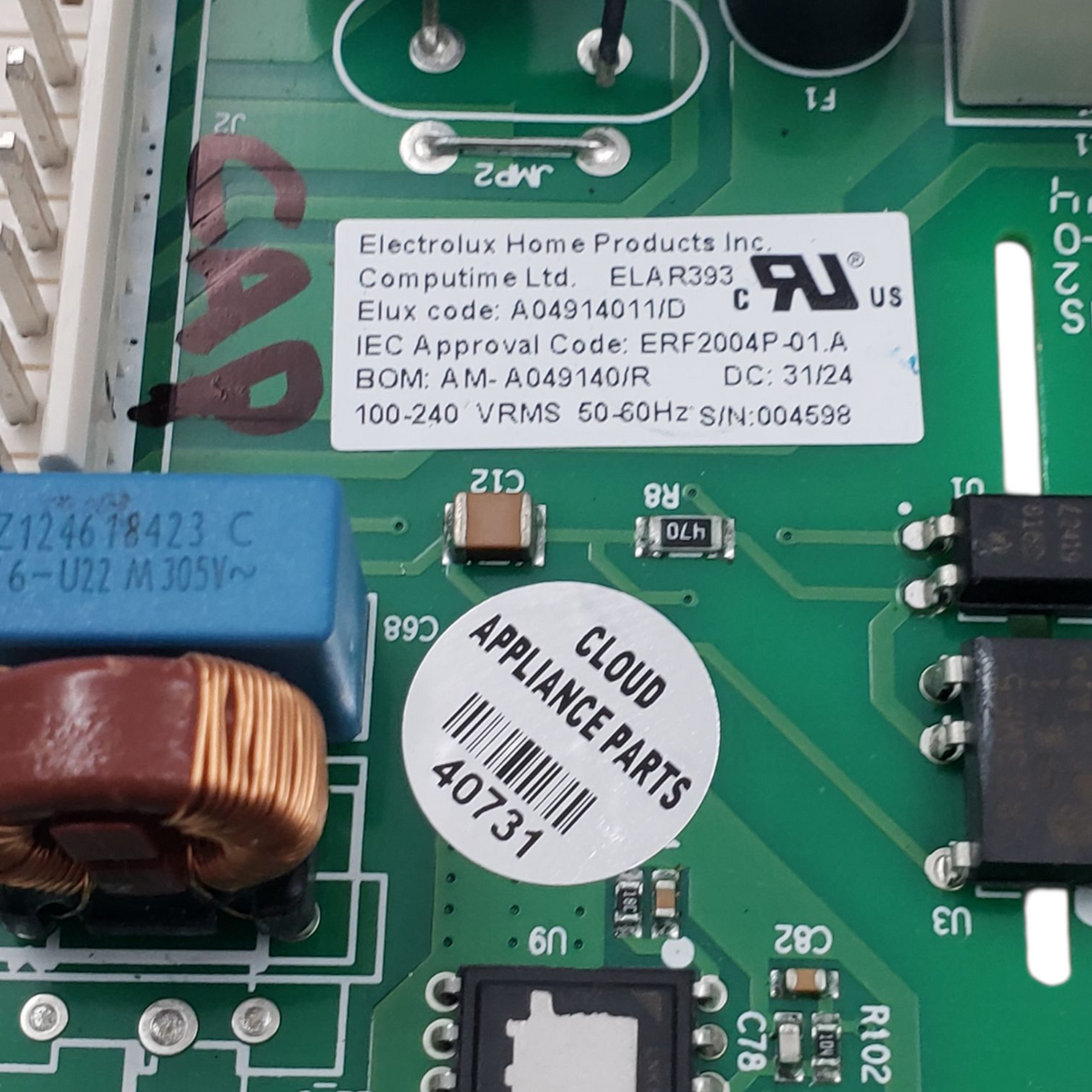 Frigidaire New Fridge Control Board A04914011 *Same Day Ship & 60 Days Warranty*