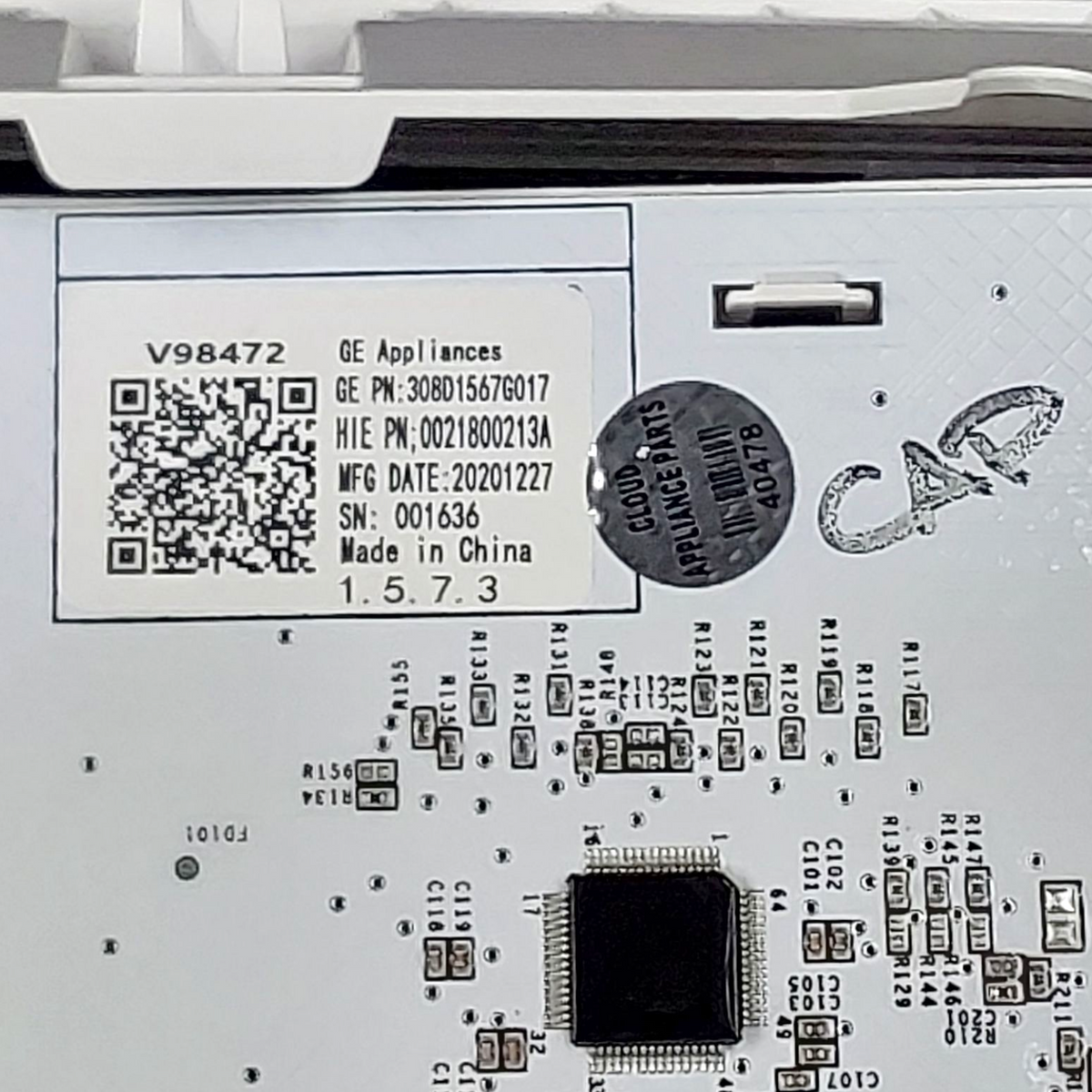 Genuine GE Washer Control Panel 308D1567G017  *Same Day Ship & 60 Days Warranty*