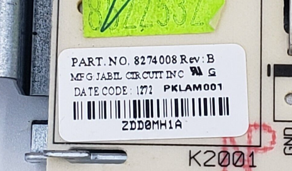 Genuine Whirlpool Range Control Board 8522532 *Same Day Ship & 60 Days Warranty*