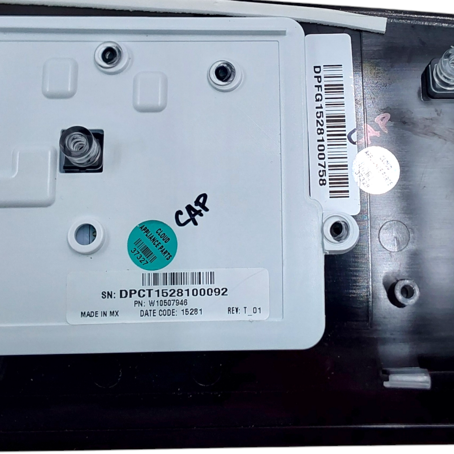 Genuine Whirlpool Dryer Control Panel W10507946 Same Day Ship & 60 Days Warranty