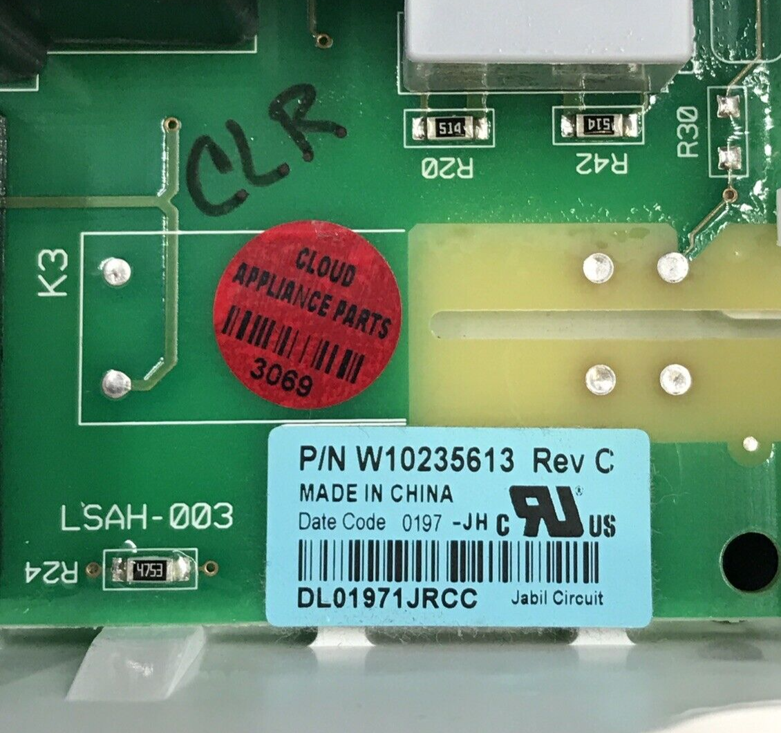 Genuine Whirlpool Dryer Control Board W10235613 Same Day Ship & 60 Days Warranty