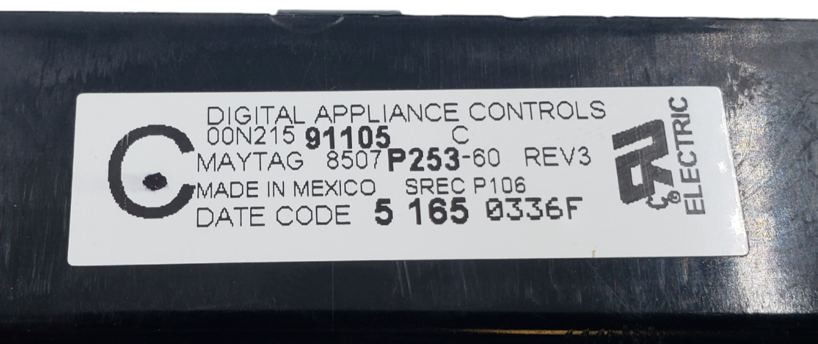 Genuine Whirlpool Range Control 8507P253-60 Same Day Shipping & 60 Days Warranty