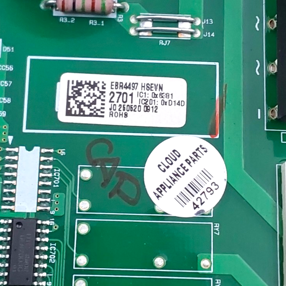 LG New Refrigerator Control Board EBR44972701 *Same Day Ship & 60 Days Warranty*