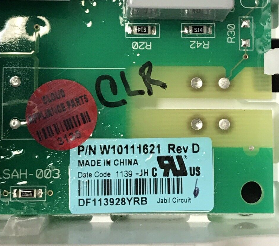 Genuine Whirlpool Dryer Control Board W10111621 Same Day Ship & 60 Days Warranty