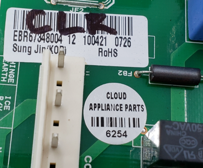 Genuine LG Refrigerator Control EBR67348004 Same Day Shipping & 60 Days Warranty
