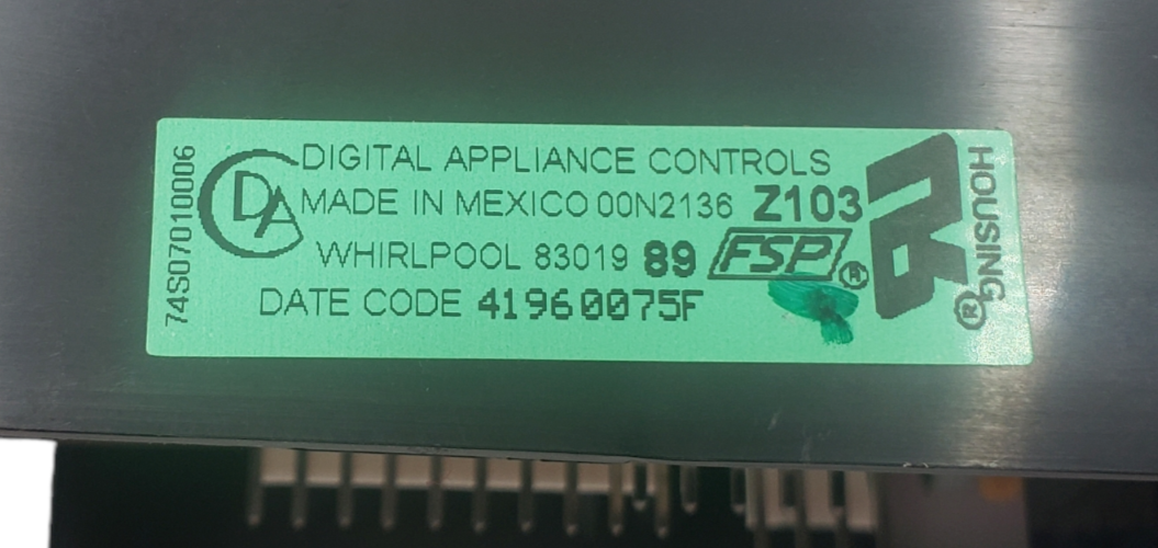 OEM Whirlpool Oven/micro Control Board 8301989 *Same Day Ship & 60 Days Warranty